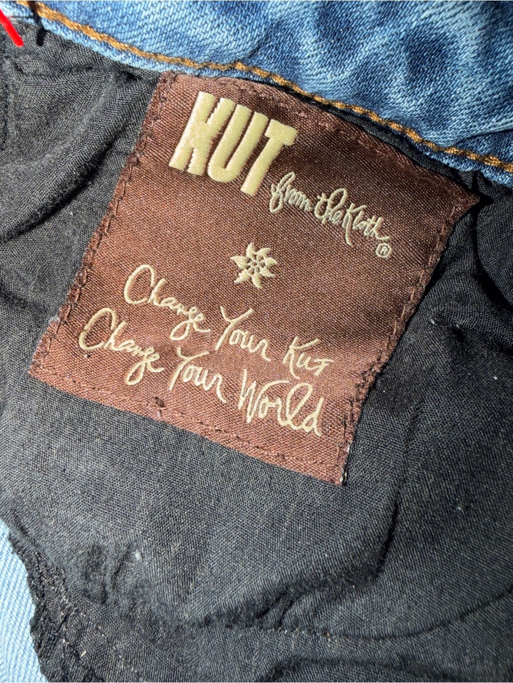 Kut from the Kloth Light Blue Rolled Cuff Denim Shorts - Picture 6 of 8